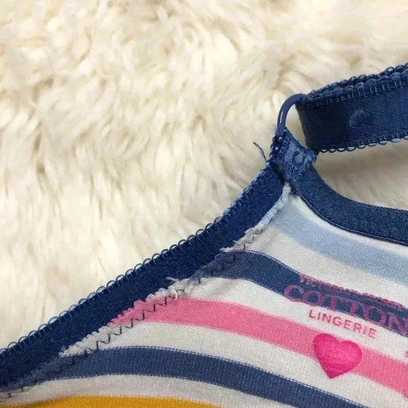 Victoria’s Secret Colourful Striped Cotton  Bra 34B - Picture 16 of 16